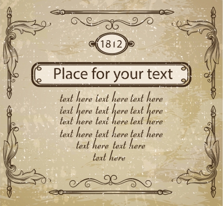 Template certificates, certificate with ribbon and vintage frame のイラスト素材