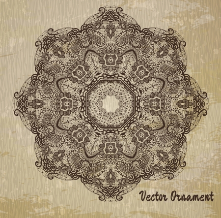 Ethnic vintage ornament background , pattern in engineering zentangle のイラスト素材