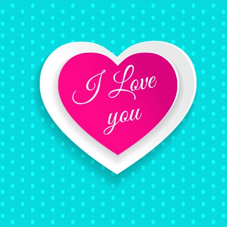 Happy Valentine's Day Design. Background with hearts and Lettering.のイラスト素材