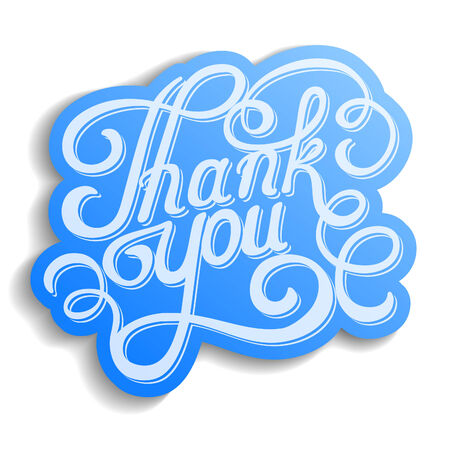 lettering thank you のイラスト素材