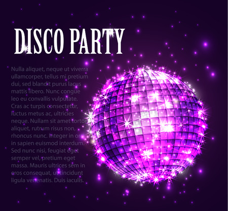 background with disco ballのイラスト素材