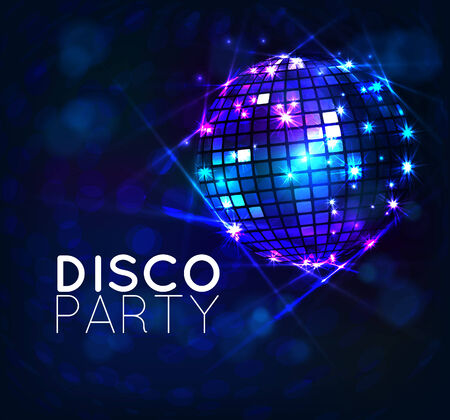 background with disco ballのイラスト素材