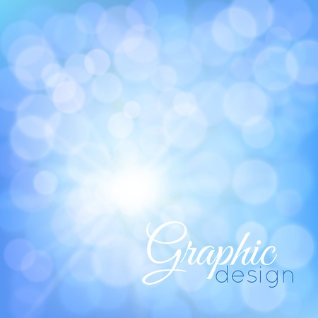 blue glowing background bokehのイラスト素材