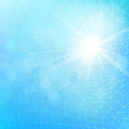 blue glowing background bokehのイラスト素材