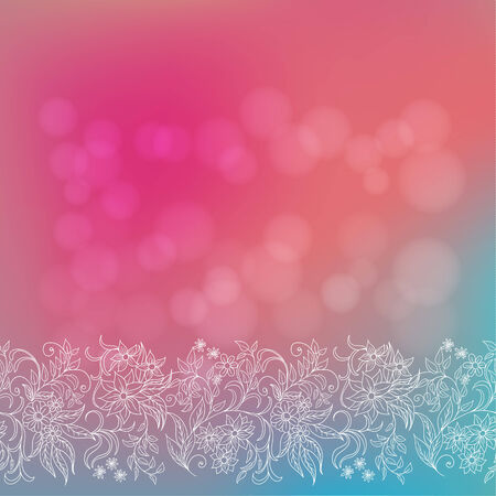 vintage card with ornamentのイラスト素材