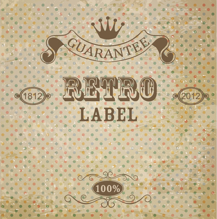 Retro Background With Vintage Elementsのイラスト素材