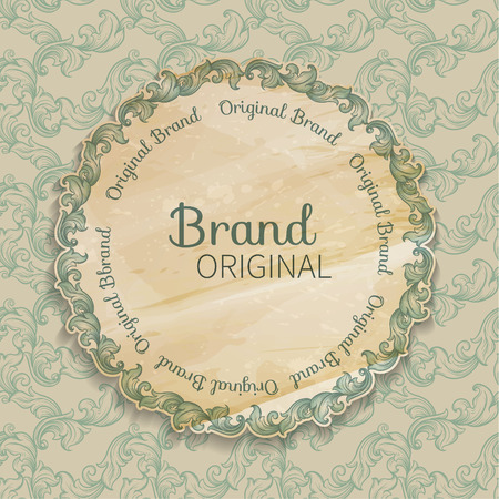 round decorated frameのイラスト素材