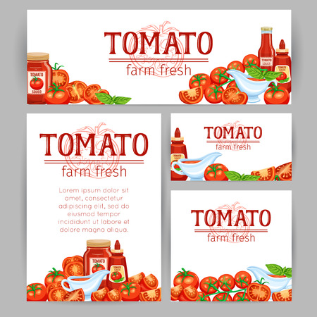 Red tomatoes and tomato background.のイラスト素材