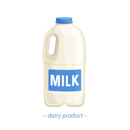 Vector bootle milk.のイラスト素材