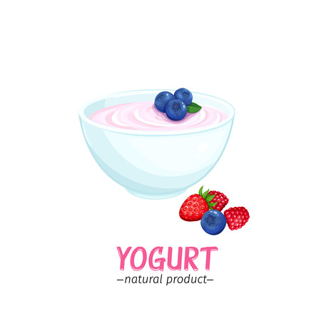 Vector yogurt iconのイラスト素材