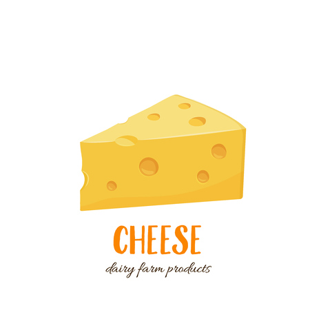 Cheese vector iconのイラスト素材