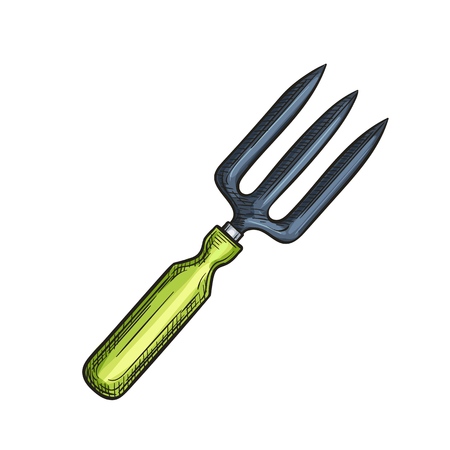 Garden trident, toolsのイラスト素材