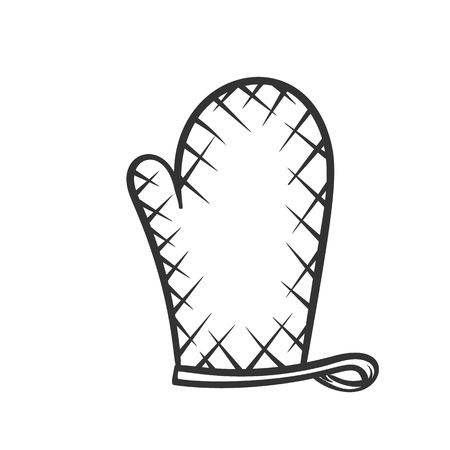 Potholder icon , outlineのイラスト素材