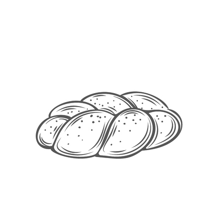 Challah bread iconのイラスト素材