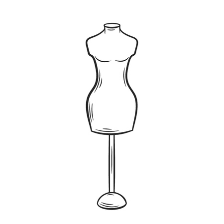 Mannequin outline iconのイラスト素材