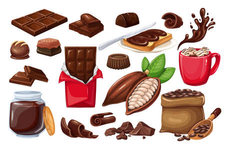 Chocolate icon setのイラスト素材