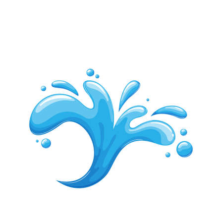 Water drops elementのイラスト素材