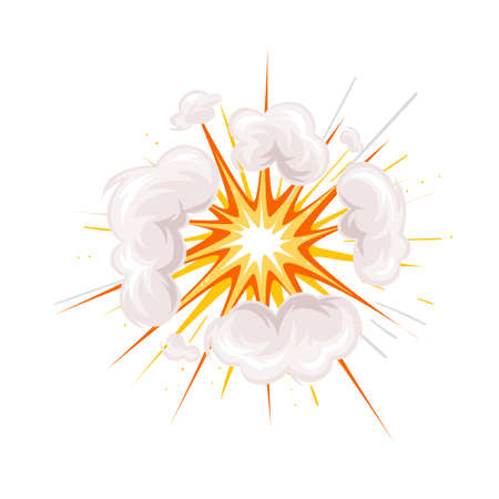 Bomb explosion with smokeのイラスト素材