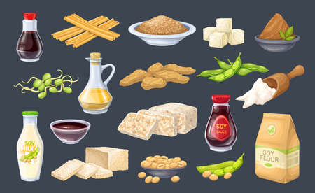 Soy food iconのイラスト素材