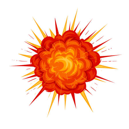 Red Explosion, cloud of fire
