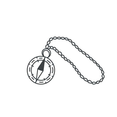 Compass Outline Iconのイラスト素材