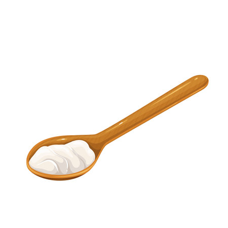 Solid coconut oil woodenのイラスト素材