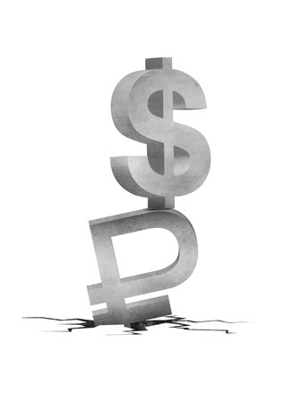 The symbolic of the sanction Russia by USAの写真素材