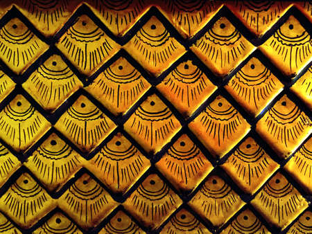 Thai art pattern golden abstract background. Abstract gold pattern seamless background.の写真素材