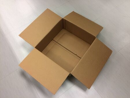 Brown empty box packaging