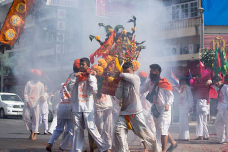SURAT THANI, THAILAND - APRIL 3 , 2015 : Surat Thani Vegetarian Festival on April 3, 2015 in Surat...