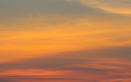 sunset with clouds backgroundの写真素材