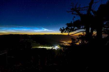 view from the top of mountain ai petri. high quality photoの写真素材