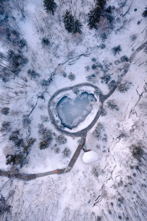 beautiful view of the ruskela mountain park. republic of kareliaの写真素材
