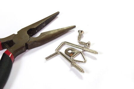  pliers isolated on white background 