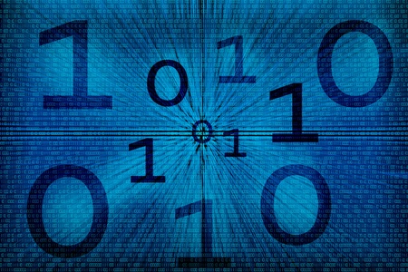 Binary conceptの写真素材