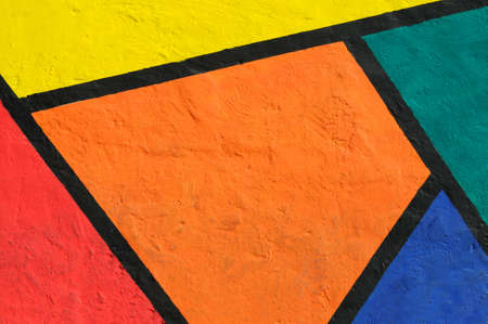 Colorful wallの写真素材