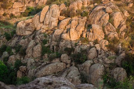 Beautiful view of rocks in canyon.