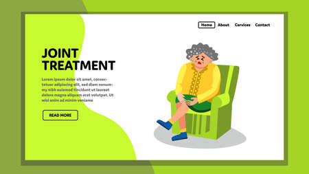 Joint Treatment Arthritis And Leg Pain Vectorのイラスト素材