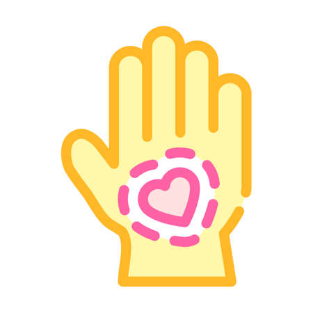 healthy hand skin color icon vector illustrationのイラスト素材
