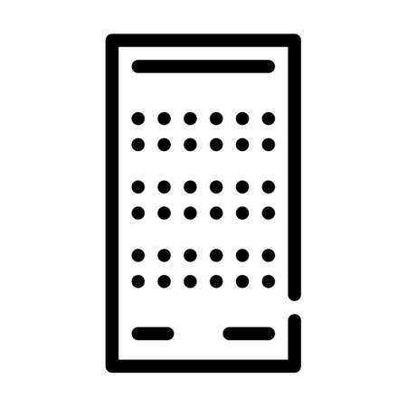 lottery card line icon vector isolated illustrationのイラスト素材