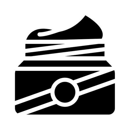 sunscreen cream container glyph icon vector illustrationのイラスト素材