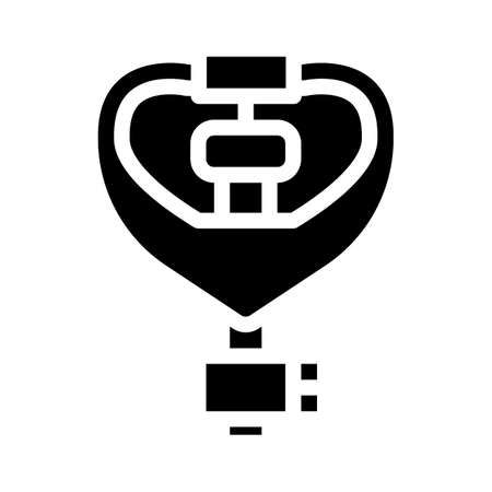 watering sprayer glyph icon vector isolated illustrationのイラスト素材