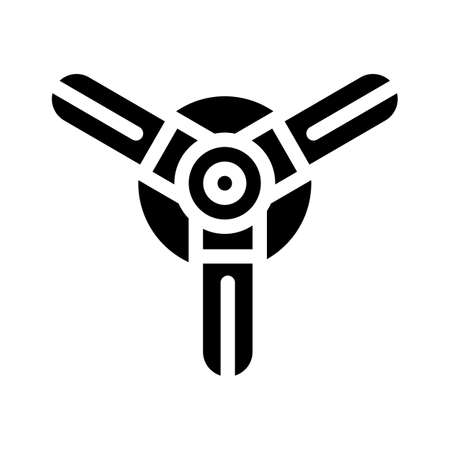 water irrigation sprayer glyph icon vector illustrationのイラスト素材