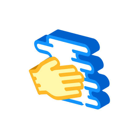 hand spreading cream isometric icon vector illustrationのイラスト素材