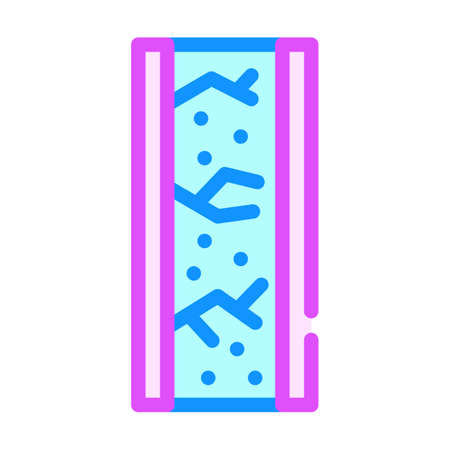 waterproof wall layers color icon vector illustrationのイラスト素材