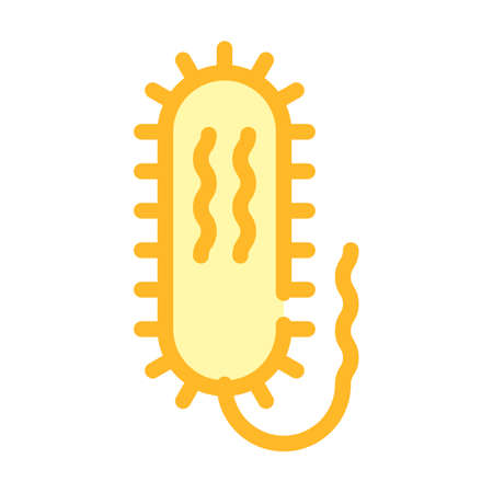 vibrio cholerae color icon vector isolated illustrationのイラスト素材