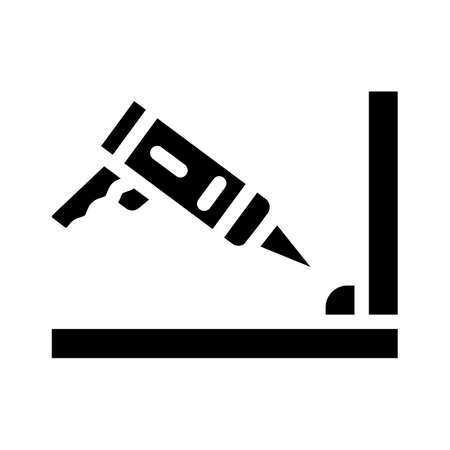 waterproof glue glyph icon vector isolated illustrationのイラスト素材