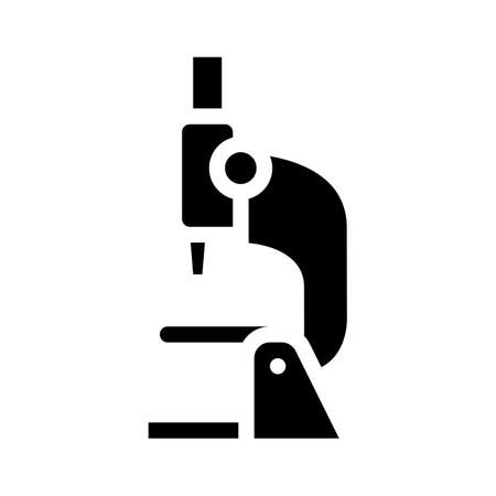 microscope equipment glyph icon vector isolated illustrationのイラスト素材