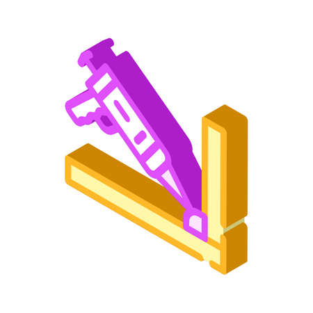 waterproof glue isometric icon vector isolated illustrationのイラスト素材