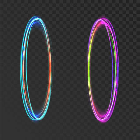 Portals Entrance And Exit Lighting Frame Vectorのイラスト素材